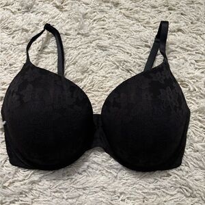 Pink Victoria’s Secret Elegant Black Bra Size 34DD